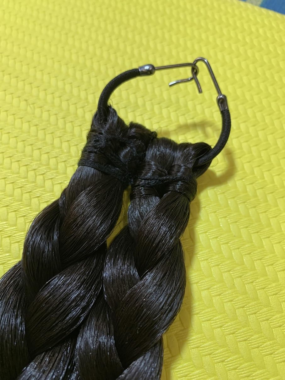 Trenzas de Fallera de 61cm. Traje regional .PELO SINTÉTICO DE CALIDAD