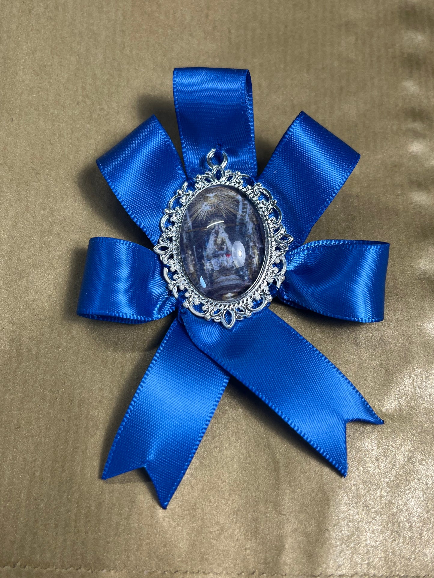 Medalla Caramba lazo VIRGEN DE LOS DESAMPARADOS en color ORO o PLATA