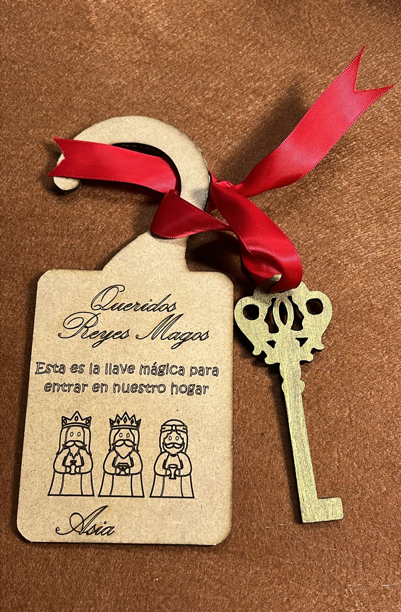 Llave para los Reyes Magos Personalizada con el nombre