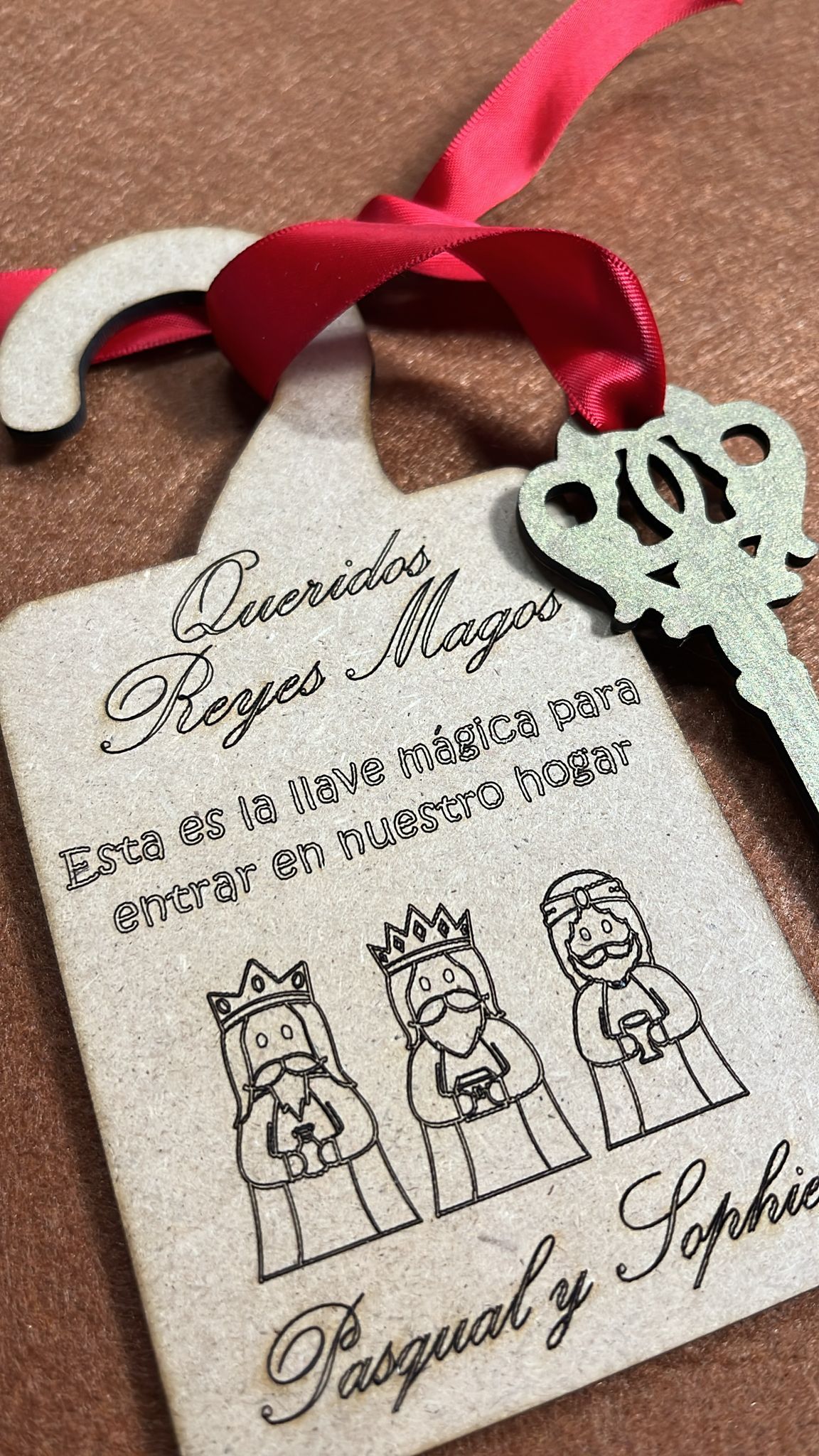 Llave para los Reyes Magos Personalizada con el nombre