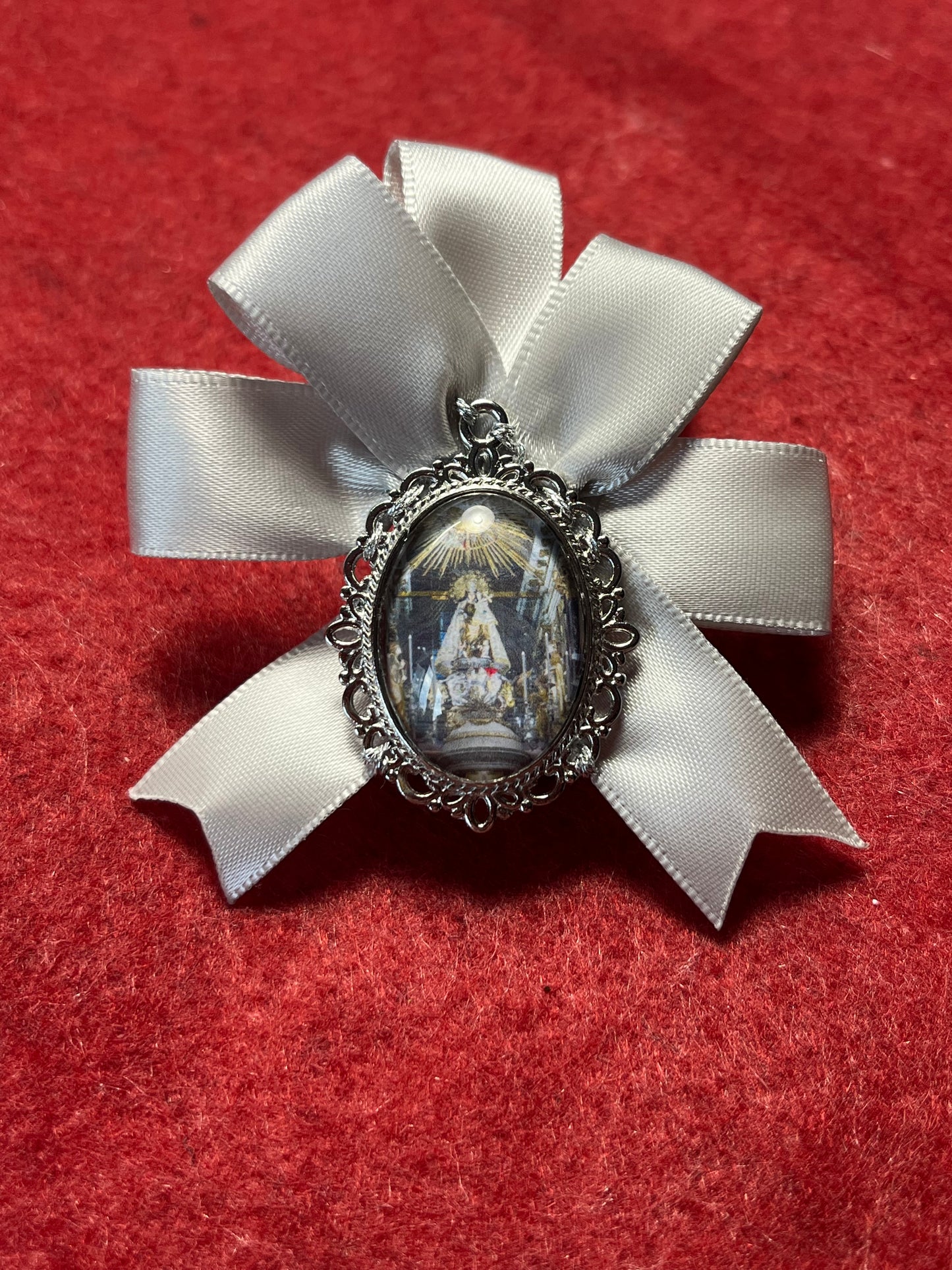 Medalla Caramba lazo VIRGEN DE LOS DESAMPARADOS en color ORO o PLATA