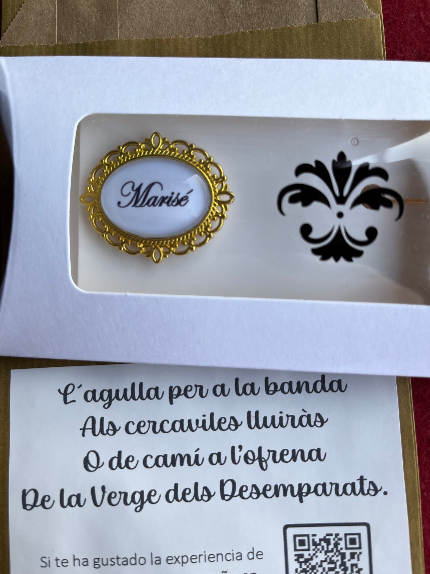 Aguja banda Fallera, Baturra, Reina, Andaluza, traje regional o pasador para pañuelo