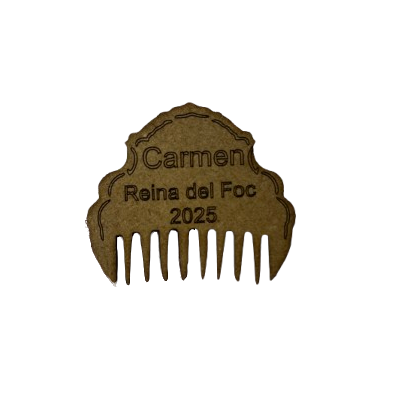 PEINETA, PETARDO O LLAMA DE MADERA.PERSONALIZADO. Varios acabados, diseños y broches