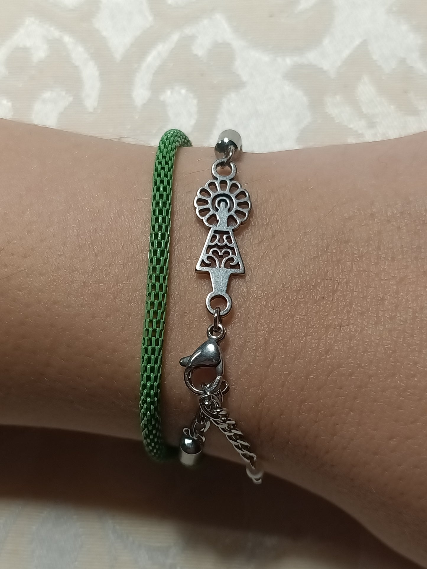 Pulsera de la Virgen del Pilar distintos colores 2 vueltas.