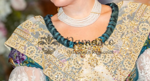 Conjunto de collar y pulsera 7 vueltas Siglo XIX