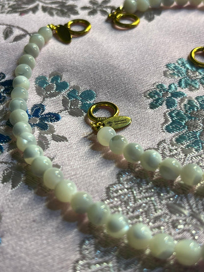 Conjunto Collar y pulsera Nácar 1 vuelta Personalizable