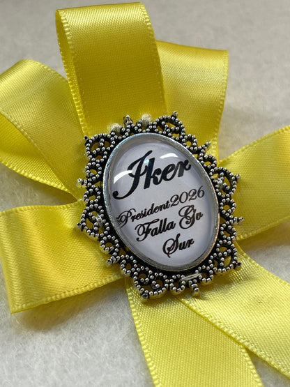 Medalla Caramba lazo CON NOMBRE, NOMBRE y CARGO, INICIAL o INICIALES, JOTA o FRASE varios acabados ORO o PLATA