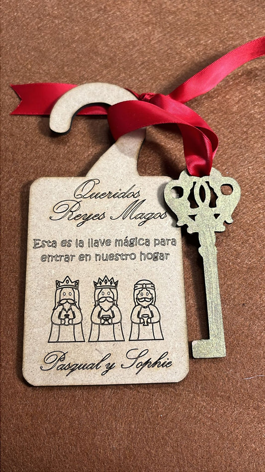 Llave para los Reyes Magos Personalizada con el nombre